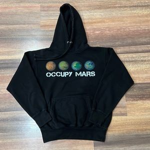 SpaceX Occupy Mars Black Hoodie Sweatshirt (Adult Small)